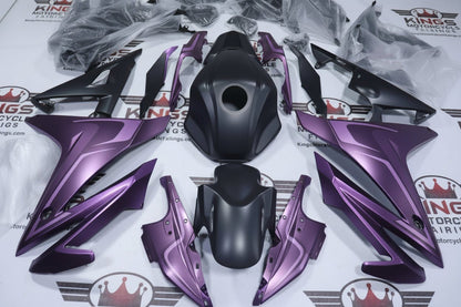 Honda CBR500R Fairing Kit (2016-2018) Matte Purple, Matte Black at KingsMotorcycleFairings.com