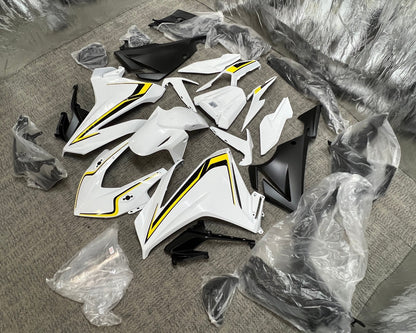Honda CBR500R Fairing Kit (2019-2021) White, Yellow, Black  at KingsMotorcycleFairings.com