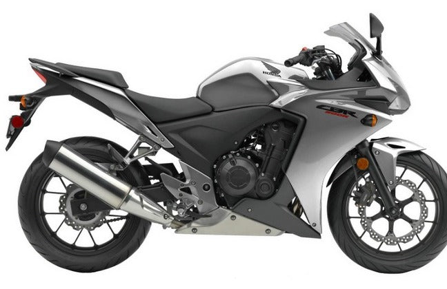 Honda CBR500R Fairing Set (2013-2015) Gloss Silver at KingsMotorcycleFairings.com