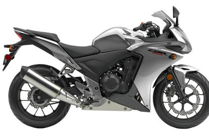 Honda CBR500R Fairing Set (2013-2015) Gloss Silver at KingsMotorcycleFairings.com
