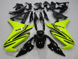 Honda CBR500R (2013-2015) Neon Yellow, Black Fairings