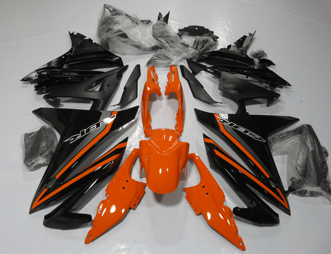 Honda CBR500R Fairings (2013-2015) Orange, Black at KingsMotorcycleFairings.com