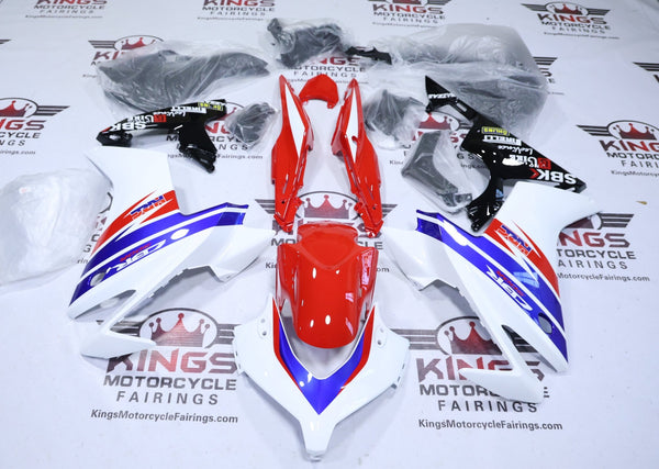 Honda CBR500R Fairings (2013-2015) White, Blue, Red, Black HRC at KingsMotorcycleFairings.com