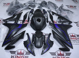 Honda CBR500R Fairings (2016-2018) Matte Black, Blue at KingsMotorcycleFairings.com