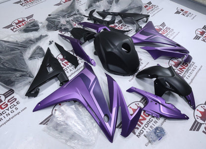 Honda CBR500R Fairings (2016-2018) Matte Purple, Light Purple, Black from KingsMotorcycleFairings.com