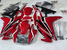 Honda CBR500R Fairings (2016-2018) Red, Black, White Stripe from KingsMotorcycleFairings.com