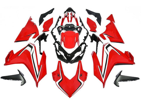 Honda CBR500R Fairings (2019-2021) Gloss Red, White, Black at KingsMotorcycleFairings.com