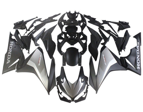 Honda CBR500R Fairing Kit (2019-2021) Silver, Black, Gray at KingsMotorcycleFairings.com