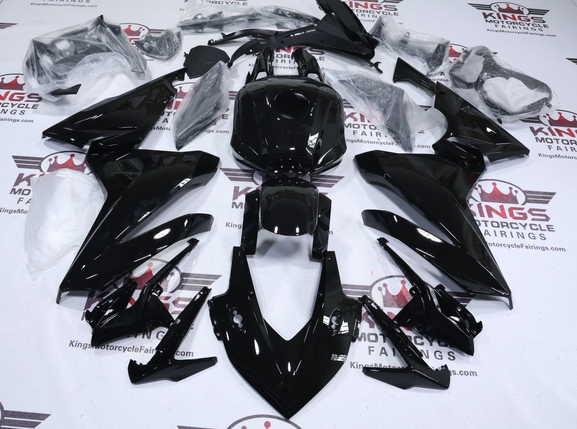 Honda CBR500R Fairings (2022-2023) Black from KingsMotorcycleFairings.com