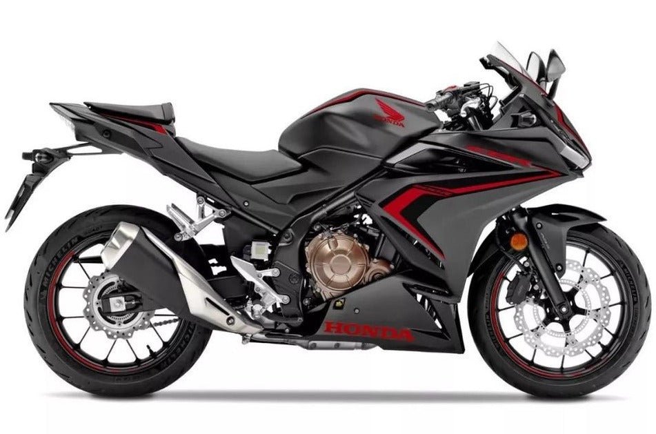 Honda CBR500R Fairings (2022-2023) Matte Black, Red, Black at KingsMotorcycleFairings.com