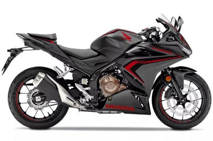 Honda CBR500R Fairings (2022-2023) Matte Black, Red, Black at KingsMotorcycleFairings.com