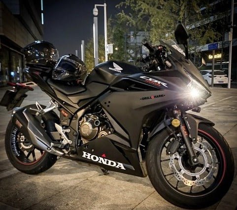 Honda CBR500R Fairings (2022-2023) Matte Black, White, Red at KingsMotorcycleFairings.com