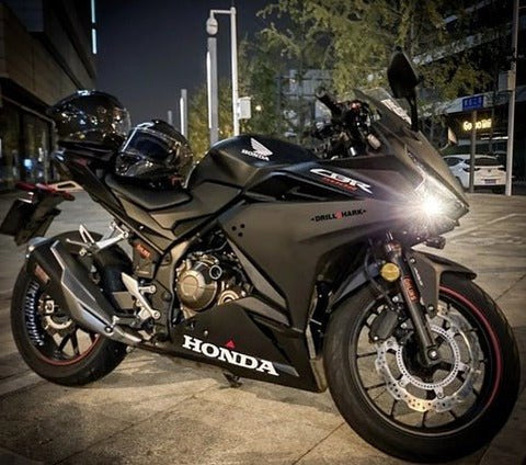Honda CBR500R Fairings (2022-2023) Matte Black, White, Red at KingsMotorcycleFairings.com