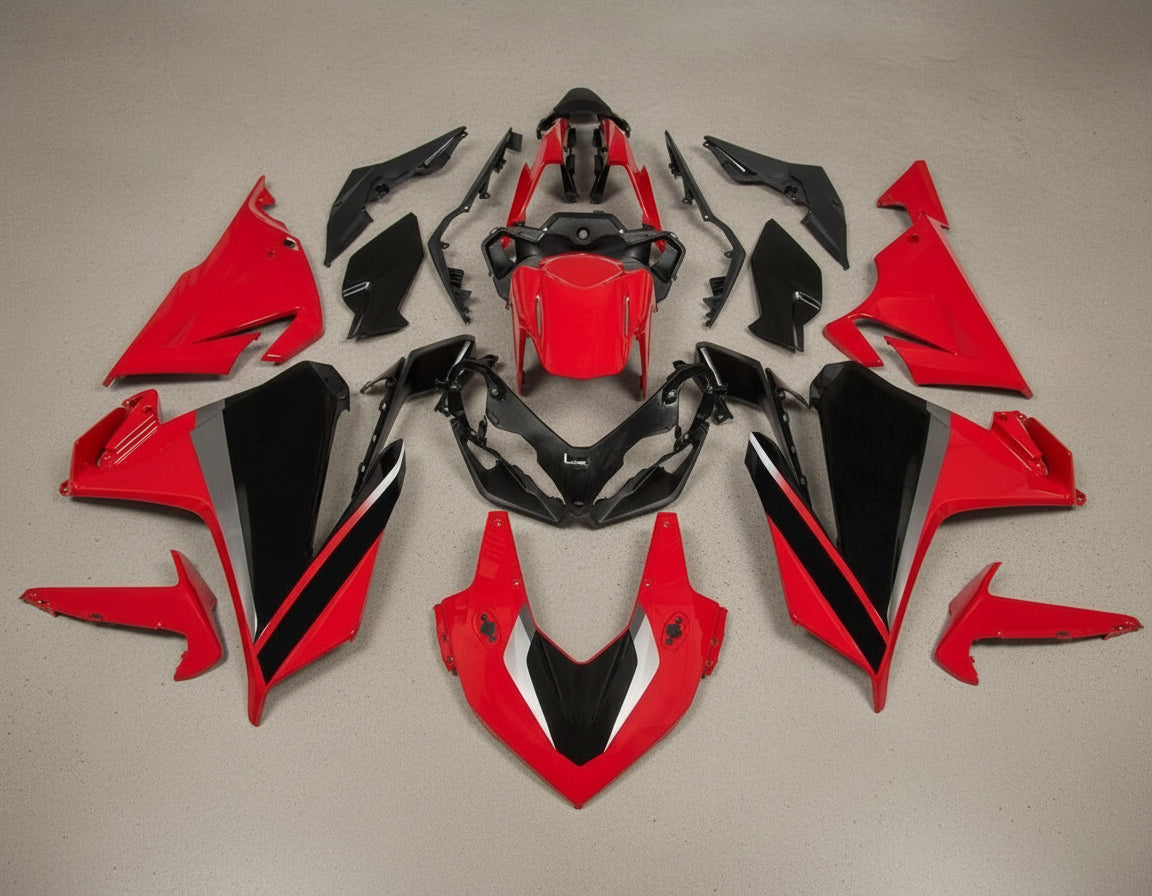 Honda CBR500R Fairings (2022-2023) Red, Black, Gray at KingsMotorcycleFairings.com