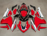 Honda CBR500R Fairings (2022-2023) Red, White, Black Stripe at KingsMotorcycleFairings.com