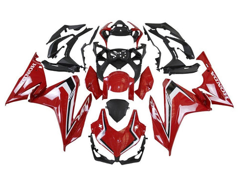 Honda CBR500R Fairings (2022-2023) Red, White, Black at KingsMotorcycleFairings.com