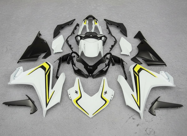 Honda CBR500R Fairings (2022-2023) White, Yellow, Black at KingsMotorcycleFairings.com
