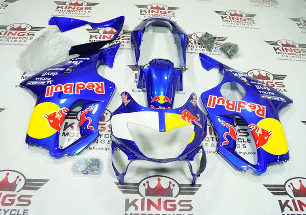 Honda CBR600F4 Fairings (1999-2000) Blue RedBull at KingsMotorcycleFairings.com