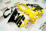 Honda CBR600F4 Fairings (1999-2000) Yellow, Black Stripes at KingsMotorcycleFairings.com