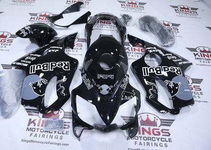 Honda CBR600F4I Fairings (2004-2007) Black, Gray Redbull at KingsMotorcycleFairings.com