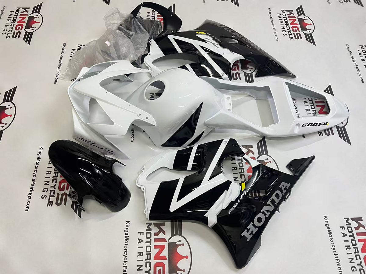 Honda CBR600F4i Fairing Kit (2001-2003) White, Black, Silver at KingsMotorcycleFairings.com