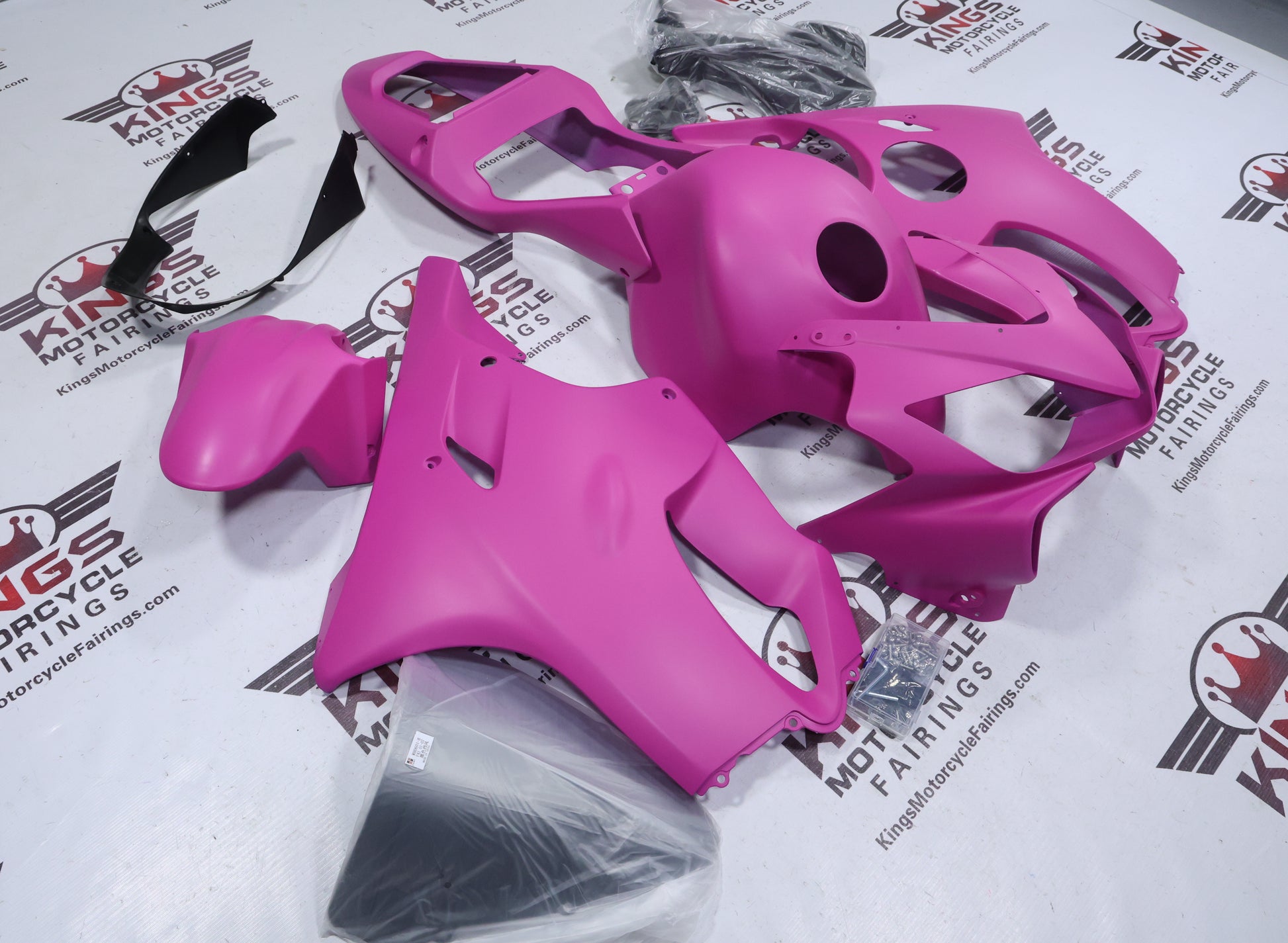 Honda CBR600F4i Fairings (2001-2003) Flat Pink from KingsMotorcycleFairings.com
