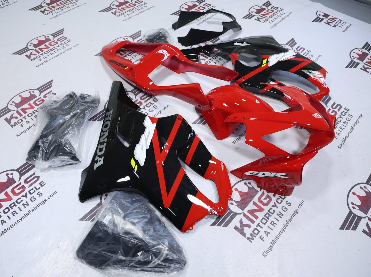 Honda CBR600F4i Fairings (2001-2003) Red, Black, White from KingsMotorcycleFairings.com