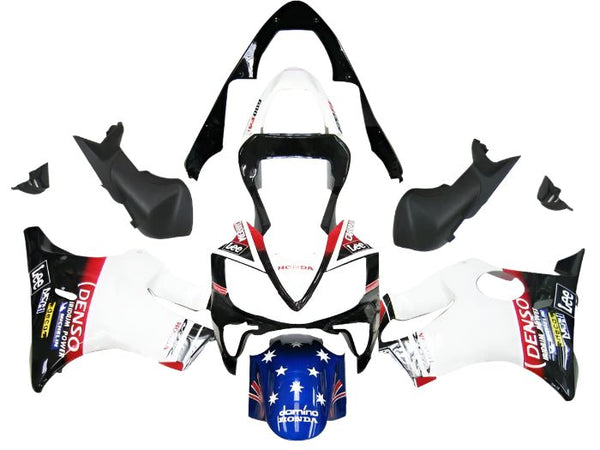 Honda CBR600 F4i Fairings (2001-2003) White, Black, Red, Blue, Denso at KingsMotorcycleFairings.com