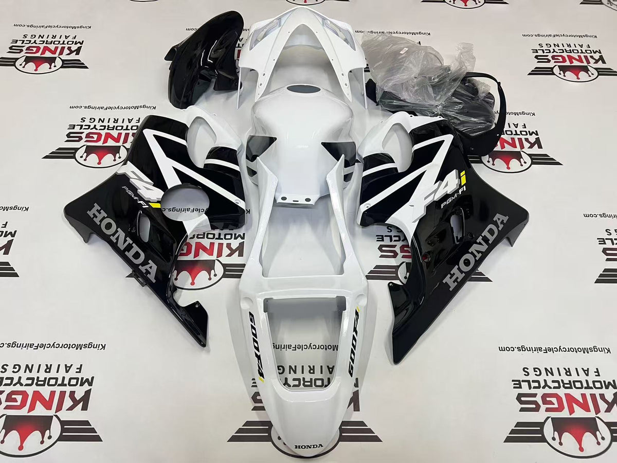 Honda CBR600F4i Fairings (2001-2003) White, Black, Silver from KingsMotorcycleFairings.com