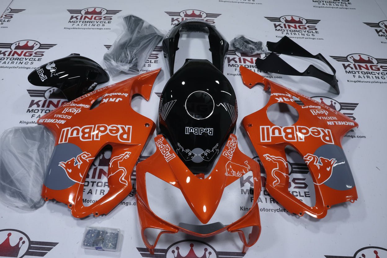 Honda CBR600F4i Fairings (2004-2007) Orange, Black, White, Gray Redbull at KingsMotorcycleFairings.com