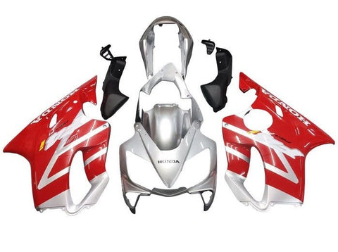 Honda CBR600F4i Fairings (2004-2007) Silver, Red at KingsMotorcycleFairings.com