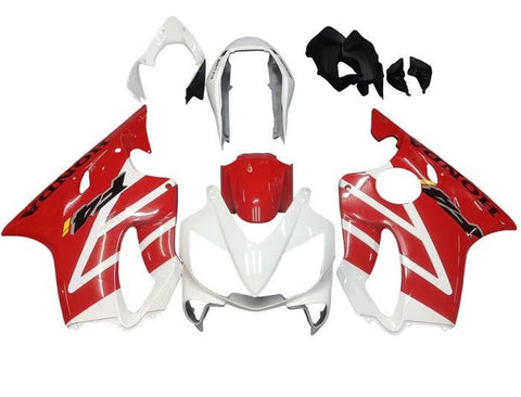 Honda CBR600F4i Fairings (2004-2007) White, Red at KingsMotorcycleFairings.com