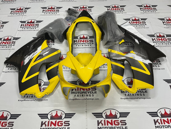 Honda CBR600F4i Fairings (2004-2007) Yellow, Silver at KingsMotorcycleFairings.com