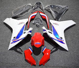 Honda CBR600F Fairings (2011-2013) White, Blue, Red at KingsMotorcycleFairings.com