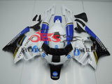 Honda CBR600FS Fairings (1995-1996) White, Black, Blue Konica at KingsMotorcycleFairings.com