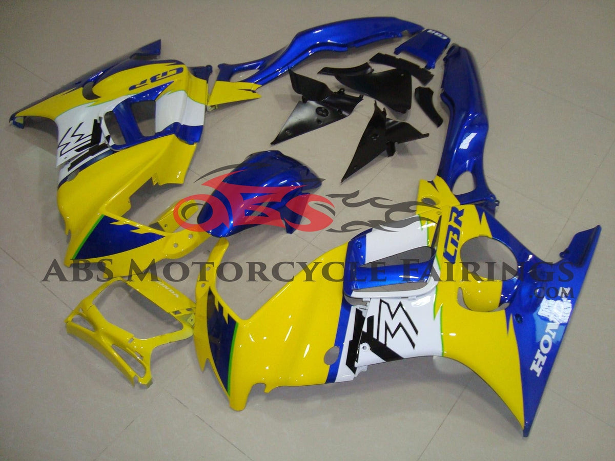 Honda CBR600FS Fairings (1997-1998) Yellow, Blue, White at KingsMotorcycleFairings.com