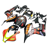 Honda CBR600RR Fairings (2007-2008) Matte Black, Orange, Neon Yellow Rossi at KingsMotorcycleFairings.com