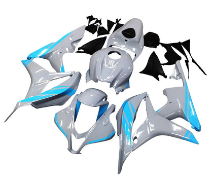 Honda CBR 600 Fairings (2007-2008) Nardo Gray, Light Blue at KingsMotorcycleFairings.com