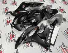 Honda CBR600RR Fairing Kit (2007-2008) Flat Black, White at KingsMotorcycleFairings.com