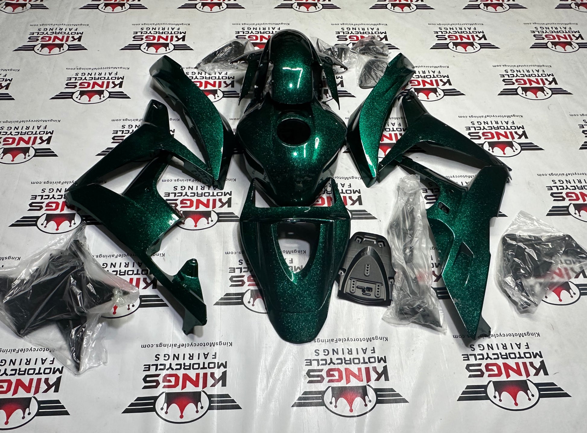 Honda CBR600RR Fairing Kit (2007-2008) Green Metallic Pearl Flake at KingsMotorcycleFairings.com