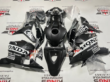 Honda CBR600RR Fairing Kit (2009-2012) Faux Carbon Fiber Bulls at KingsMotorcycleFairings.com