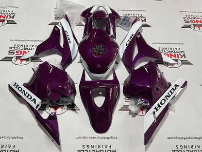Honda CBR600RR Fairing Kit (2009-2012) Purple, White Stripe, Black at KingsMotorcycleFairings.com