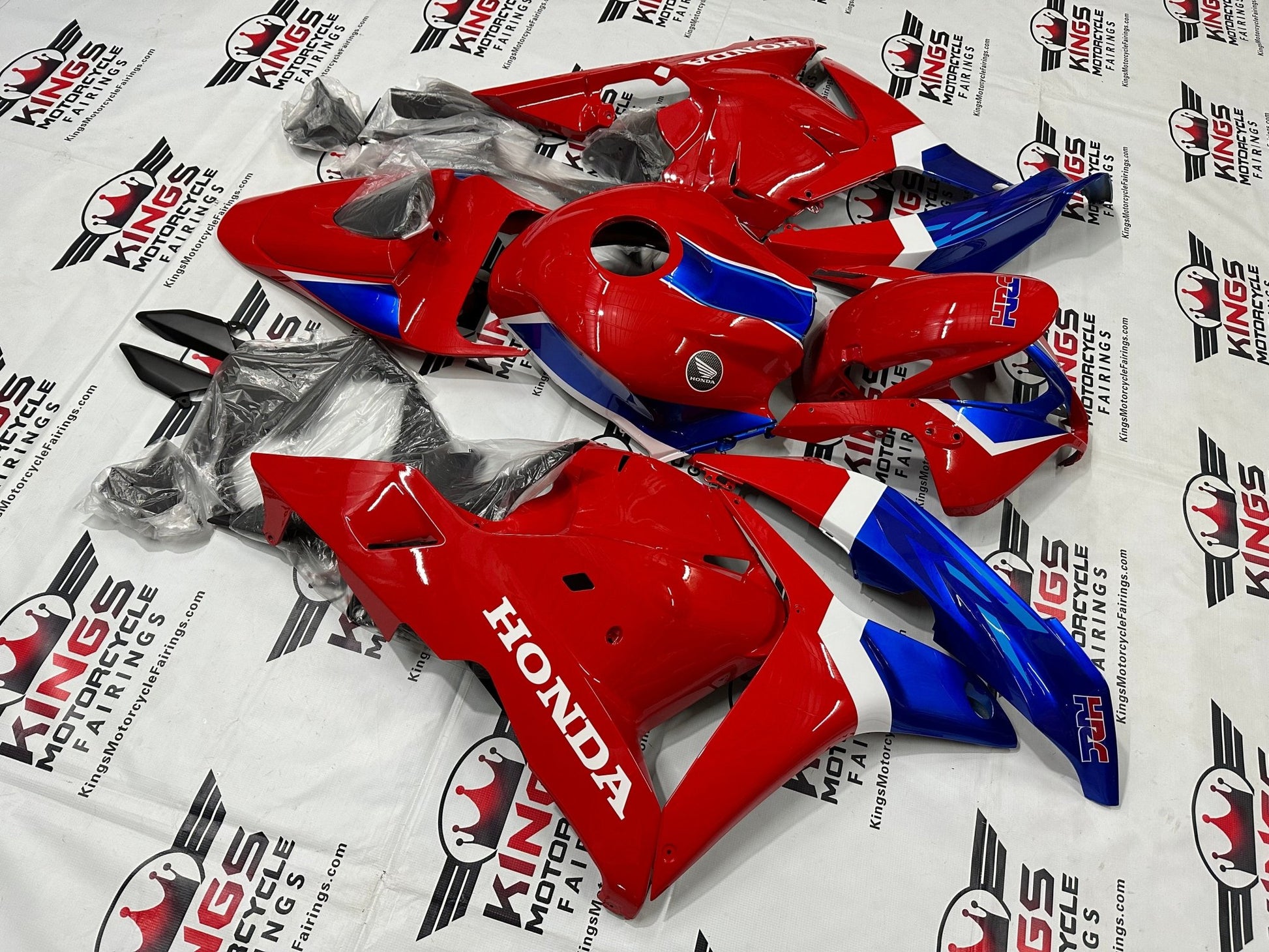 Honda CBR600RR Fairing Kit (2009-2012) Red, Blue, White HRC at KingsMotorcycleFairings.com
