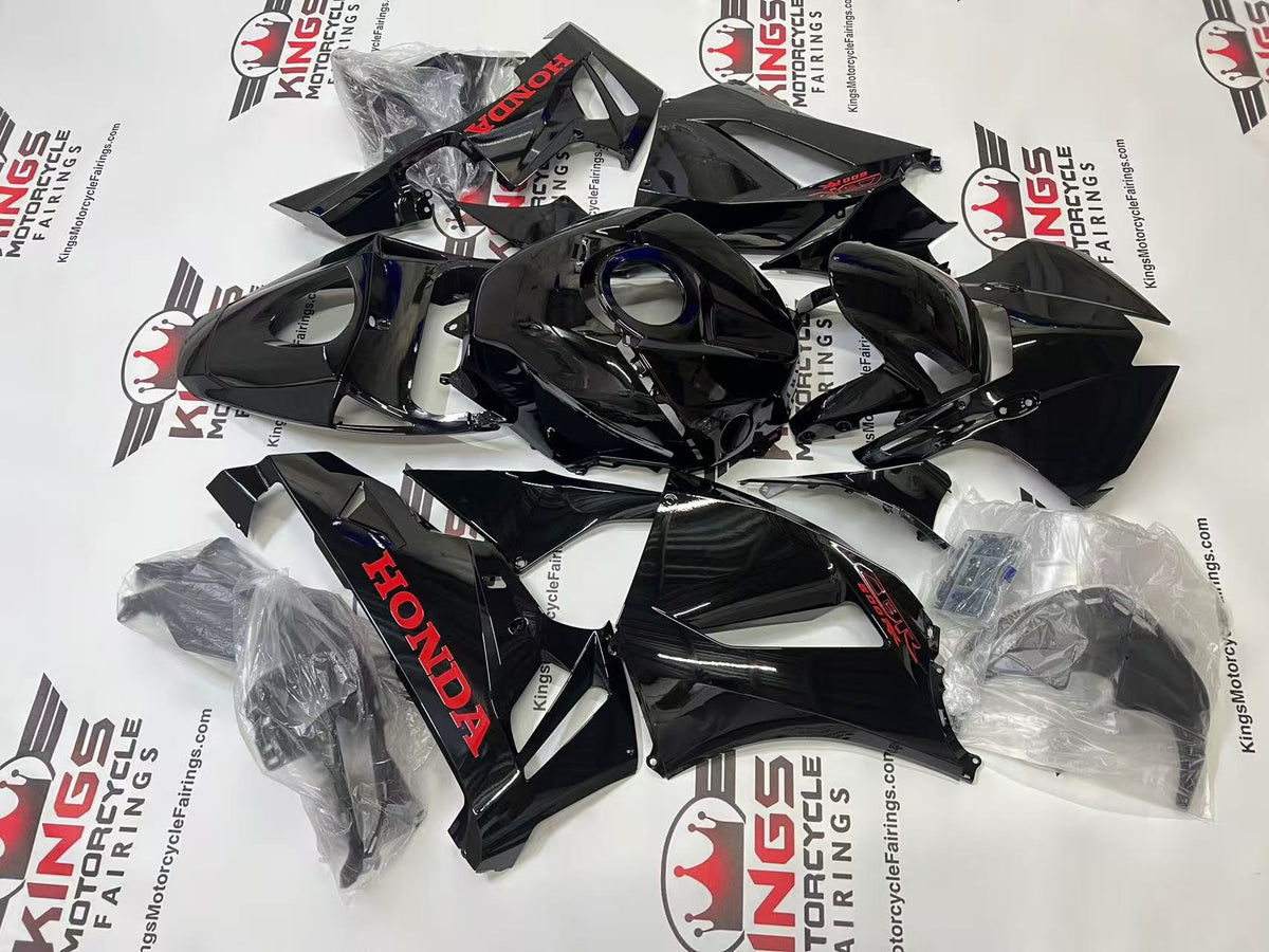 Honda CBR600RR Fairing Kit (2013-2023) Black Gloss, Red at KingsMotorcycleFairings.com