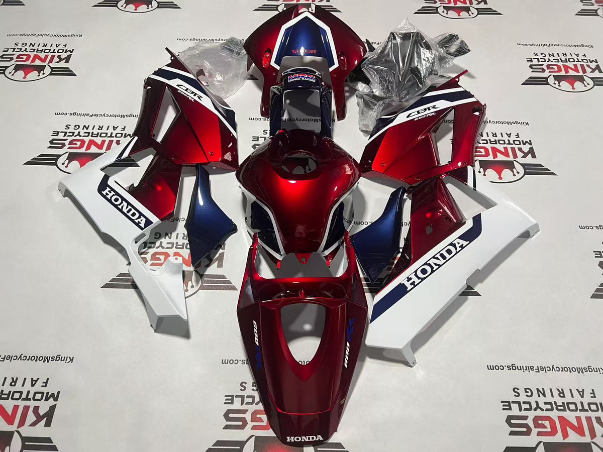 Honda CBR600RR Fairing Kit (2013-2023) Dark Red, Dark Blue, White at KingsMotorcycleFairings.com