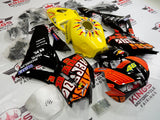 Honda CBR600RR Fairing Kit (2024-2025) Black, Orange, Red, Yellow Rossi at KingsMotorcycleFairings.com