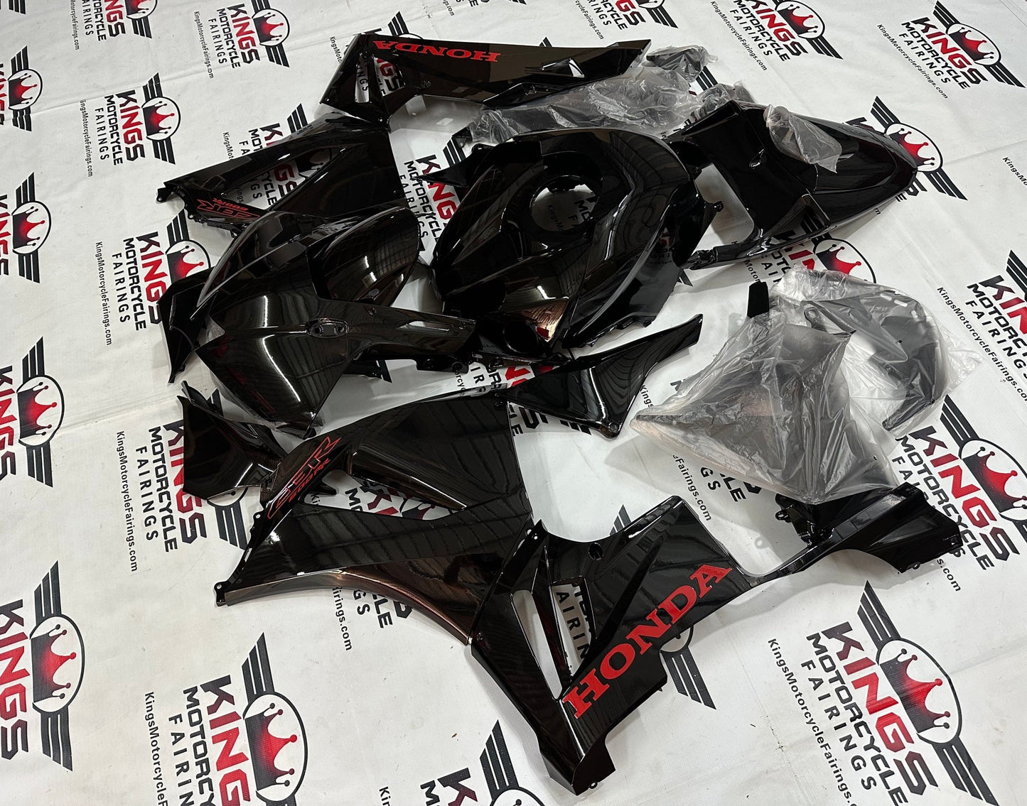Honda CBR600RR Fairing Kit (2024-2025) Black, Red at KingsMotorcycleFairings.com