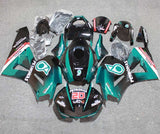 Honda CBR600RR Fairing Kit (2024-2025) Black, Teal Green Petronas at KingsMotorcycleFairings.com
