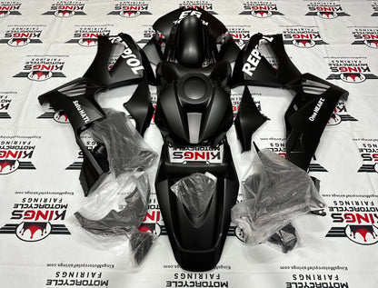 Honda CBR600RR Fairing Kit (2024-2025) Flat Black, White Repsol at KingsMotorcycleFairings.com