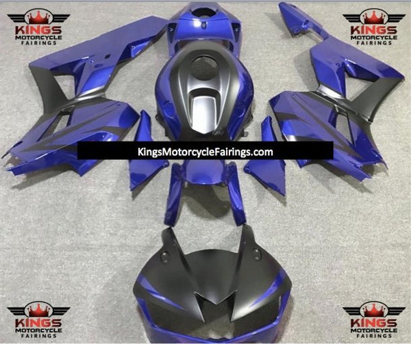 Honda CBR600RR Fairing Kit (2024-2025) Gloss Blue, Matte Black at KingsMotorcycleFairings.com